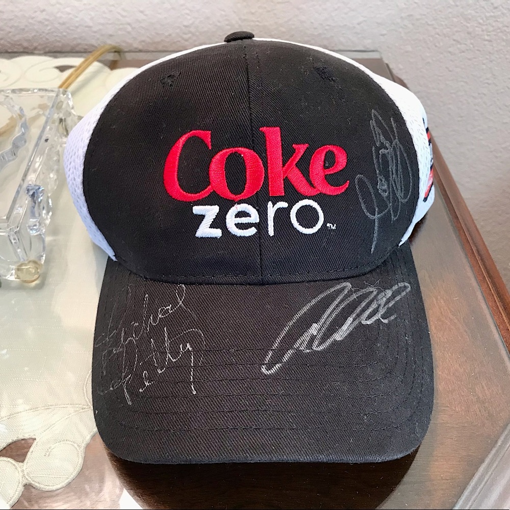 Richard Petty and aric almirola autographed hat